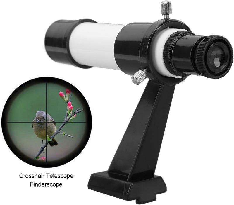 Ashata 5X Viewfinder for Astronomical Telescope Star Finder Scope 5x24 Portable Crosshair Telescope Finderscope with Inline Base Stand - Image 3